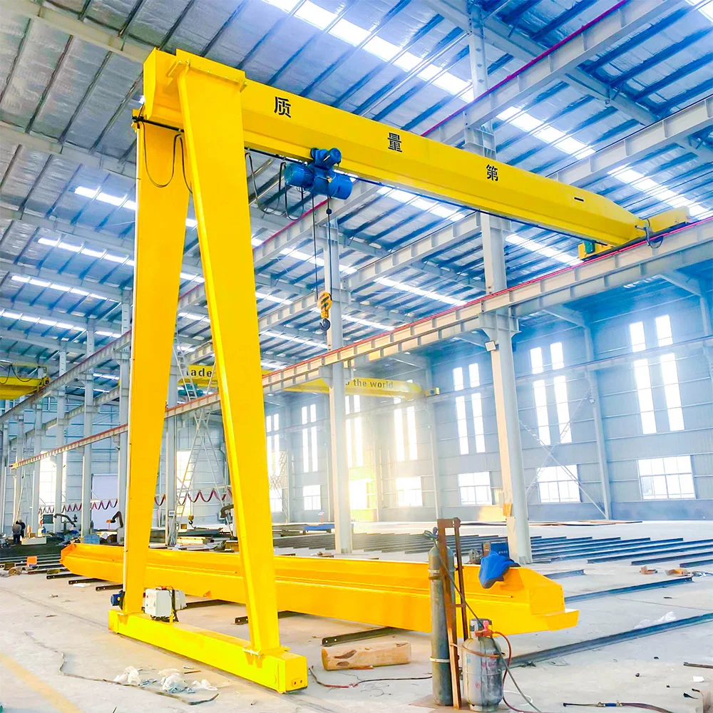 12ton Electric Single Beam Half Gantry Crane Span 30m Gantry Crane