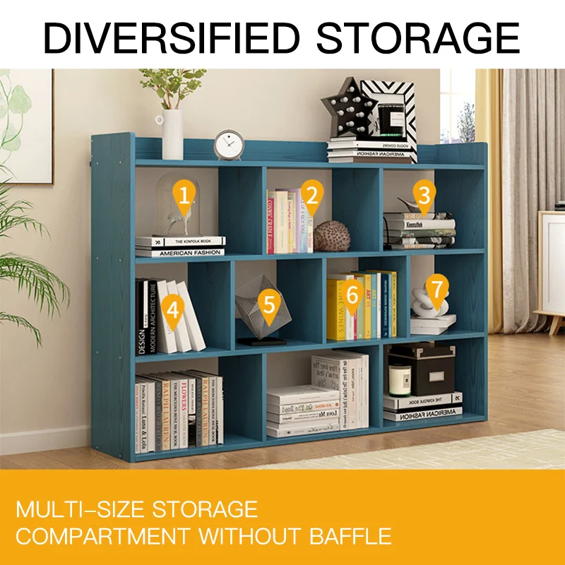 Cheap extendable multi-function decorative MDF wooden panel  bookcase bookshelf