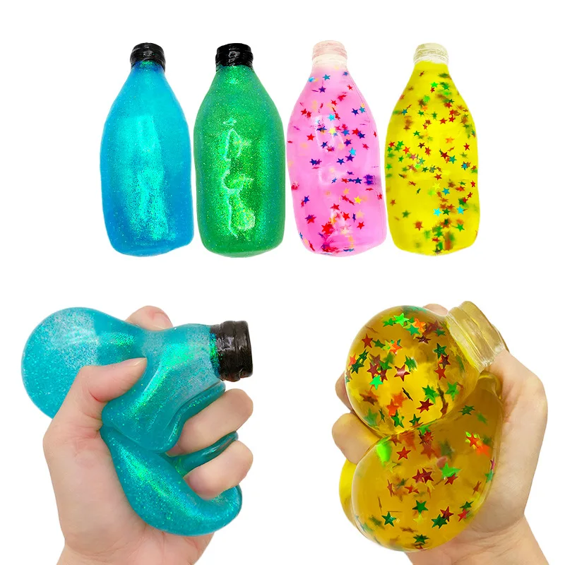Новинка бутылка-Кокс игрушка для снятия стресса термопластичная резина забавная