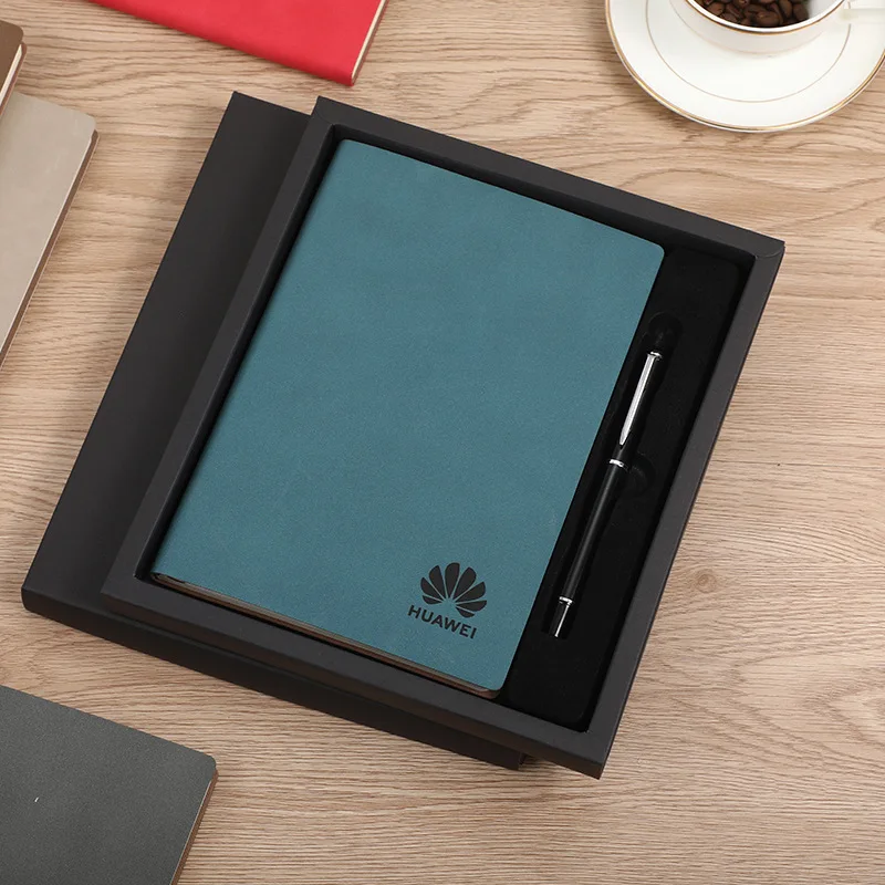 Promotional red notebooks gift set business gift set luxury custom logo christmas business gift sets for man