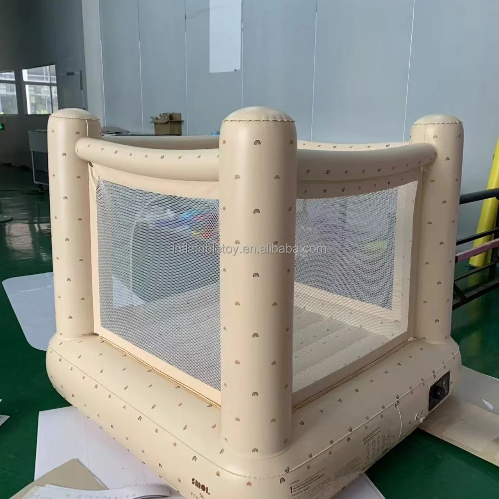 Commercial White Inflatable Bounce House for Kids Sports & Entertainment Product