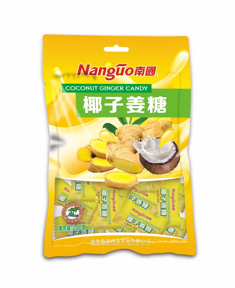 Wholesale fresh ginger coconut sweet confectionery manufacturer in China