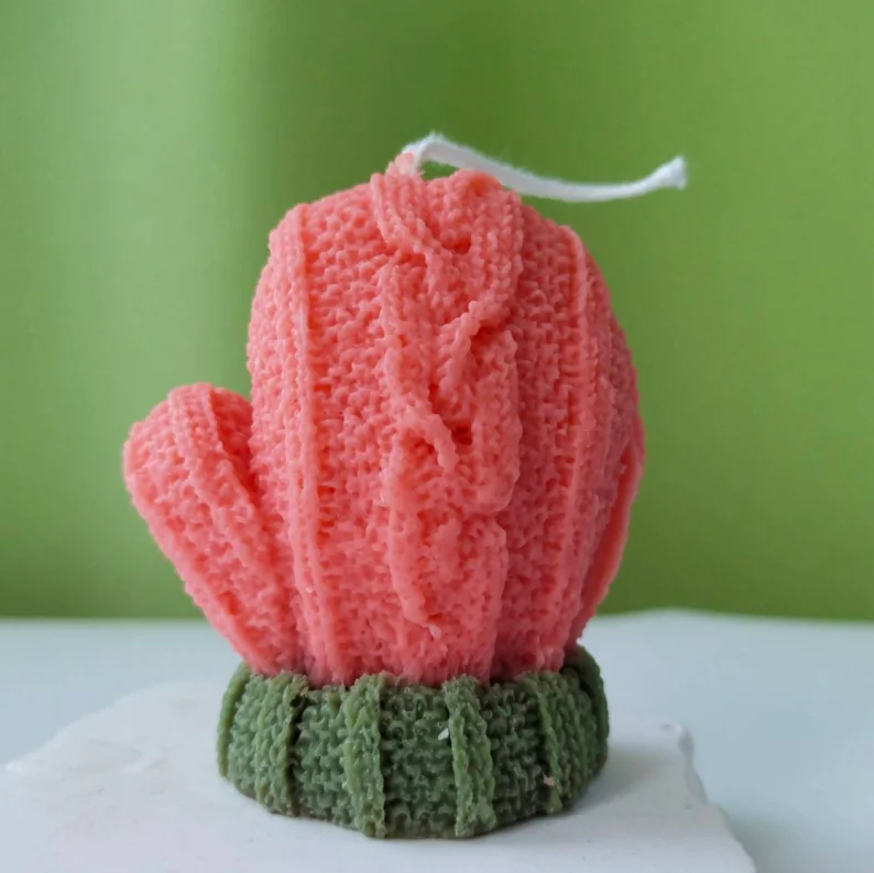 2024  accessories decorative aromatic candles new year decoration house Wool glove Candle for gift set party hotel bedroom