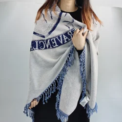 Cotton and Polyester Blankets Wholesale Custom Sublimation Printing Cotton Polyester Woven Retro Tapestry Jacquard Throw Blanket