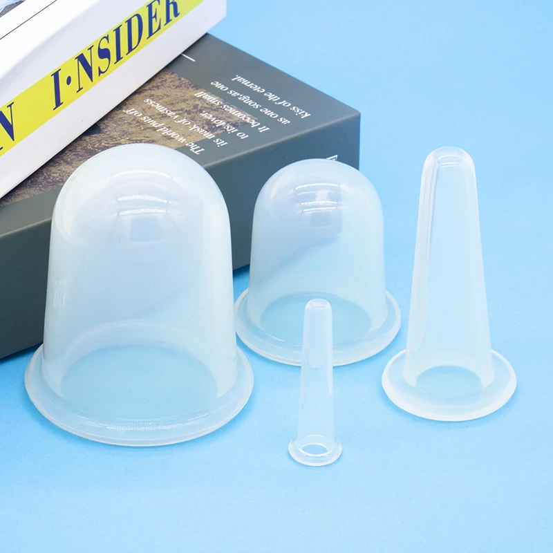 Facial Cupping Set High Quality Silicone Cupping Used for Body and Facial Silicone Facial Massager OPP Bag/pvc Box 100 Set LFGB