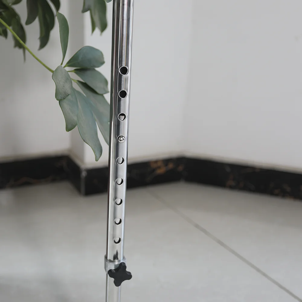 Walking Aids 4-foot Alloy Tetrapod four-legged aluminum alloy crutches for Disabled Elderly walking stick