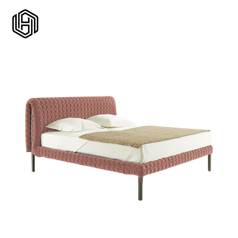 
huijuyoupin Free sample New style hot sale king size bed Sleep at ease luxury mute bed 