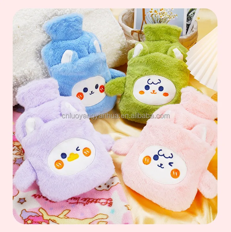 Cartoon Plush Removable Washable Installation Water Filling Hot Water Bottle Super Cute Animal Water Bag