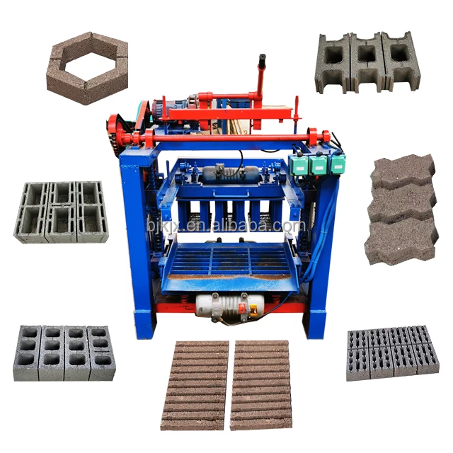 High efficiency manual brick making machine  rural construction small interlocking cement brick machine for African users