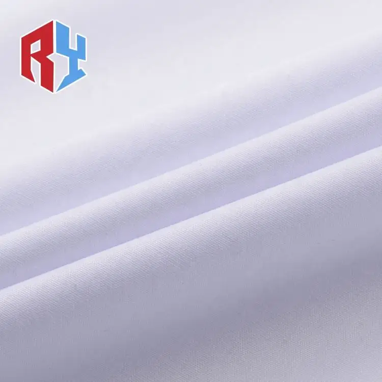 Supplier custom high quality fusible shrink-resistant 105gsm 41*41 dyeing 100% spun polyester fabric for arab thobe