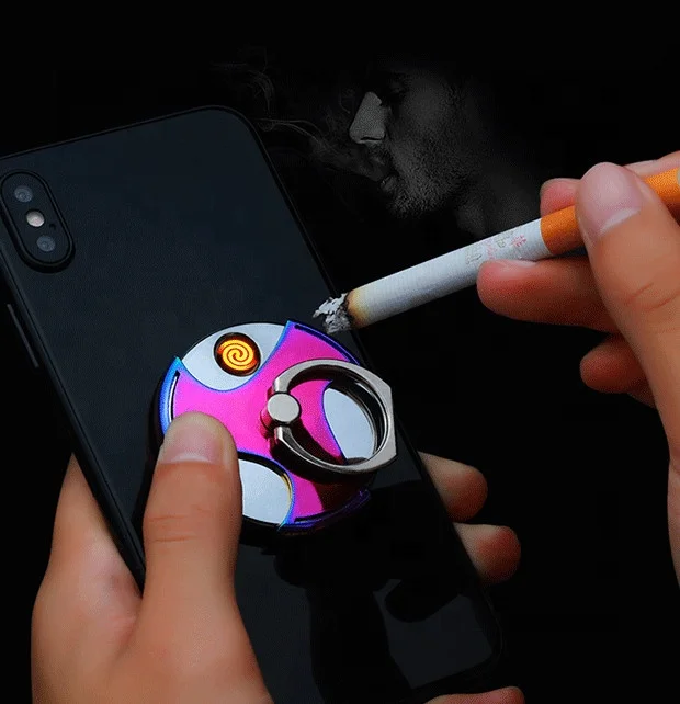 High-efficiency Rotating Usb Charging Lighters Mobile Phone Buckle Tungsten Cigarette Lighter