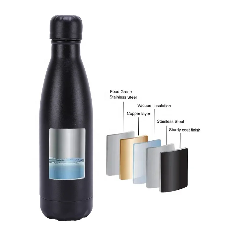 Beauchy Insulated Water Bottle Double Wall Vacuum Stainless Steel Water Bottles Metal Sports Insulated Thermal Water Bottle