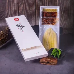 
600g Hand-torn square bamboo shoot gift box 