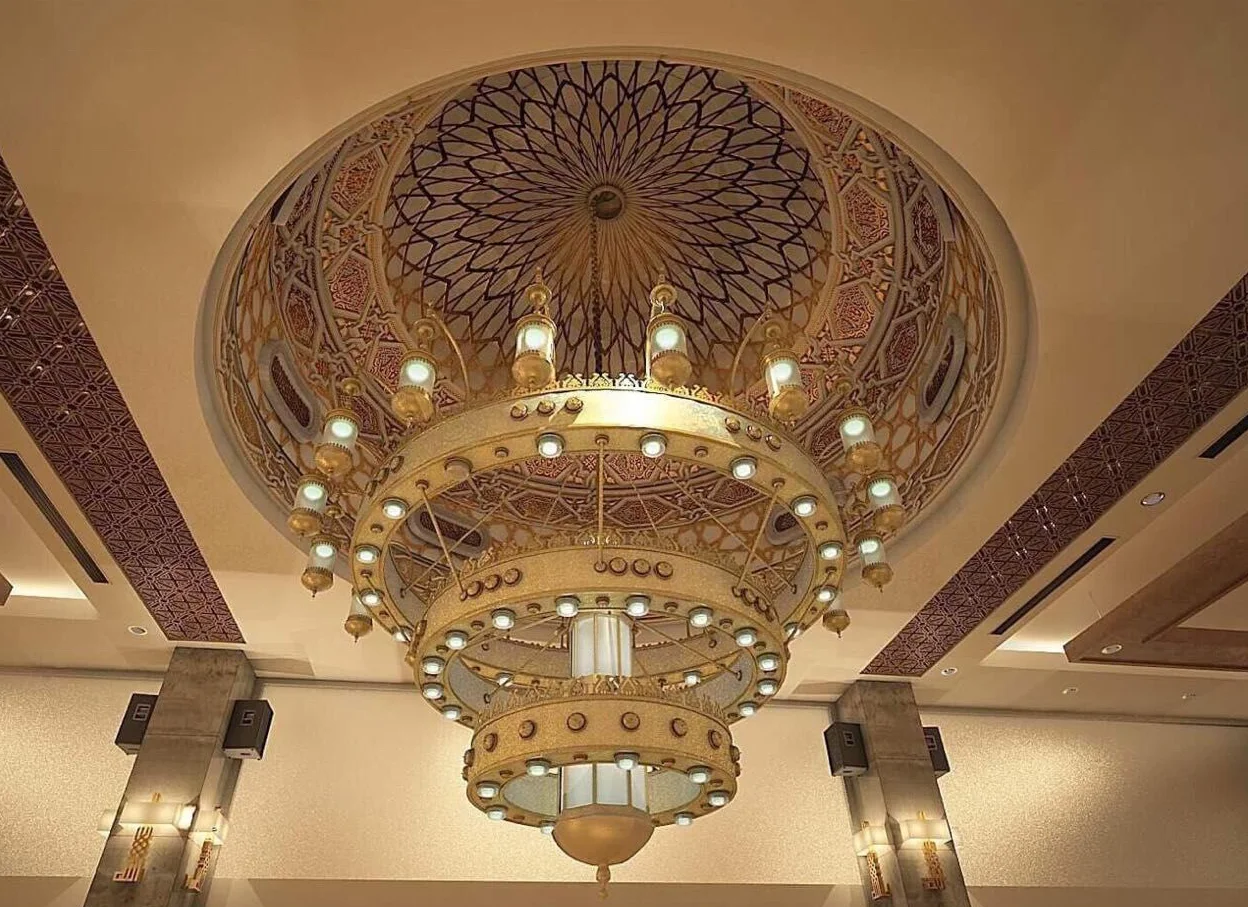 islamic  lamp  Arabia Villa Lobby Chandelier Tree Branch Crystal Latest Design American Style Elegant LED