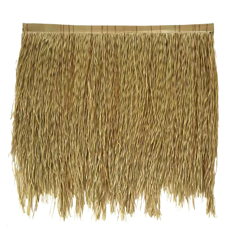 artificial plant wholesale artificial thatch waterproof roof Plain Roof Fireproof Artificial Synthetic Thatch synthetic thatch