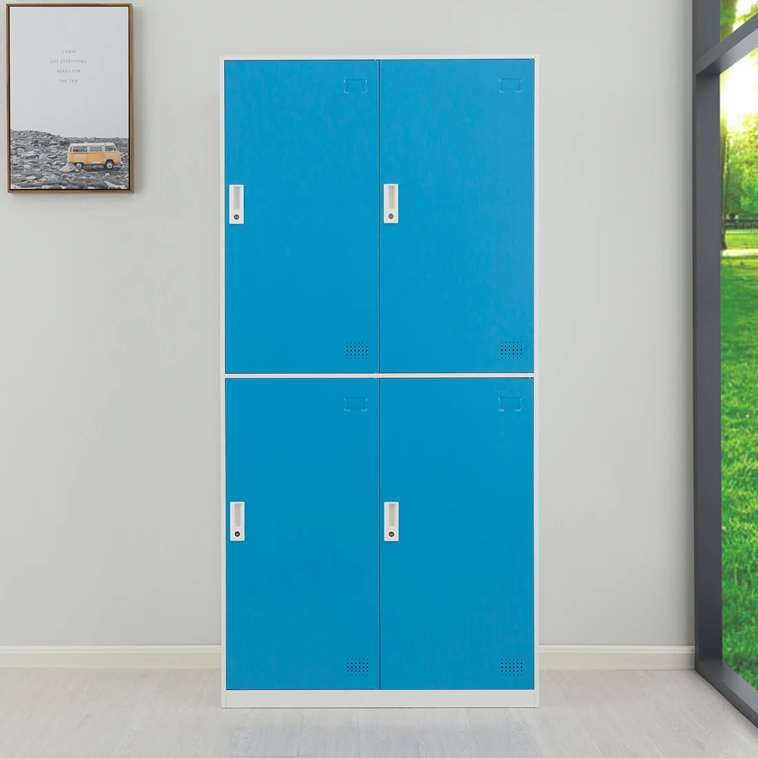 
Metal structure bike storage safe wheel locker with best quality 