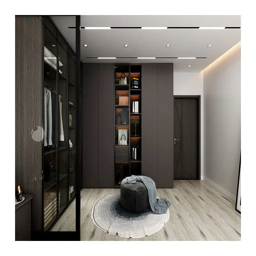 Hot sale modern stainless steel bedroom wardrobes for apartment and storage & closet