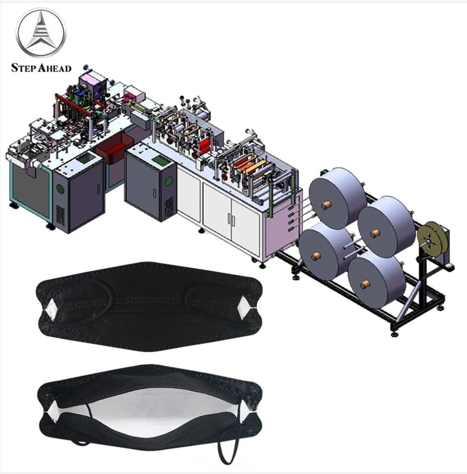 3D Fish Shaped Disposable Medical Face Mask Making Machine KF94 Automatic Mask Machine Automatic