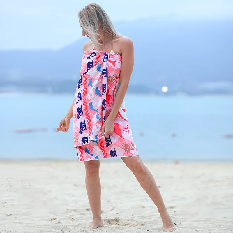 Sand Free traveler multi purpose custom beach towel summer beach towel with bag  Wholesale Beach Towel 100% Cotton