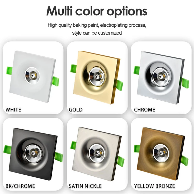 High quality White recessed GU10 LED Downlight Frame LED Spotlight GU10 Lamp Holder mr16 housing