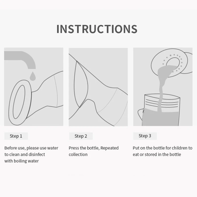 Оптовая продажа пищевой силикон ручной молокоотсос устройство для откачки бутылок грудного