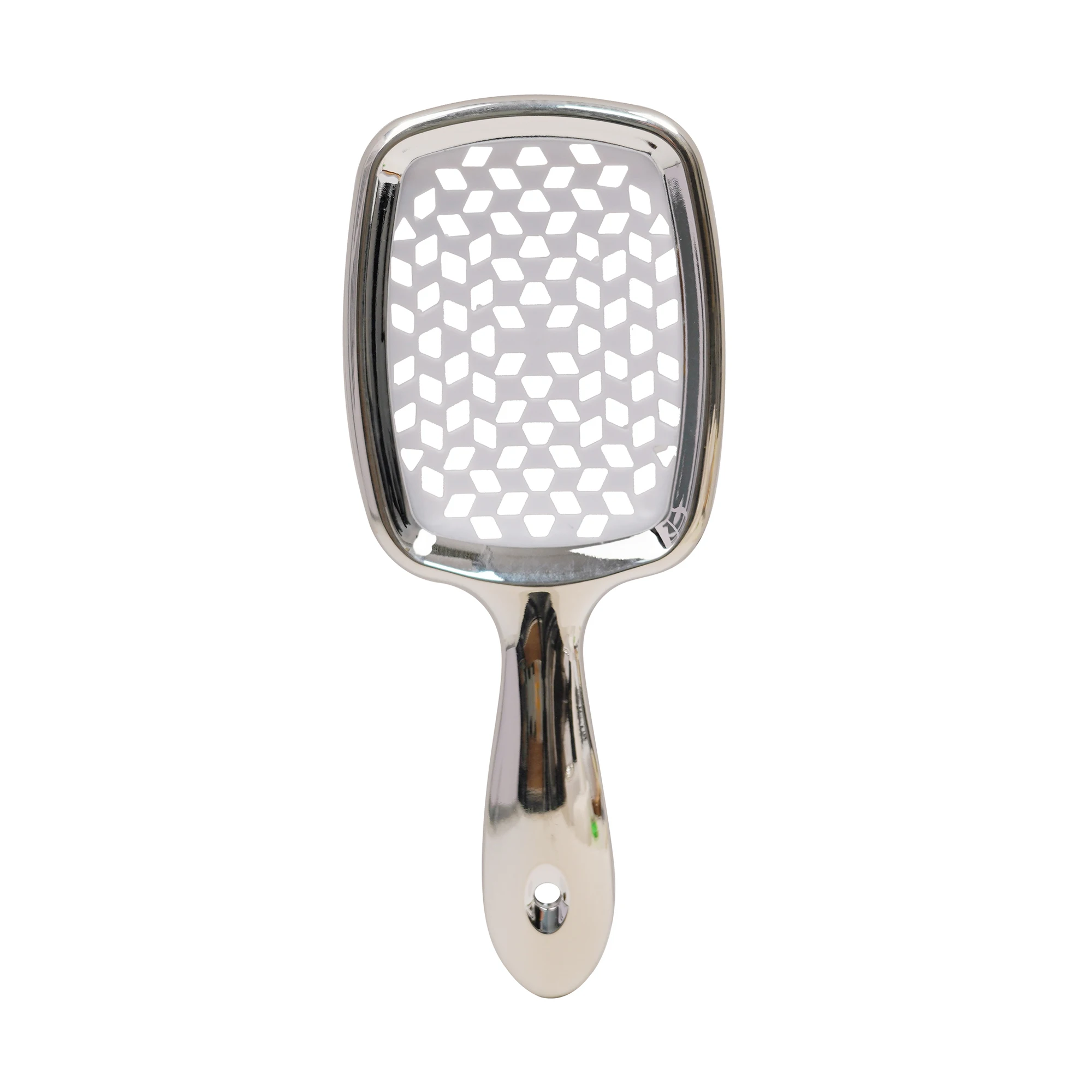 Hollowed-out Customized Logo scalp massage comb hair brush ABS Detangling Vent Shower Hair Brush