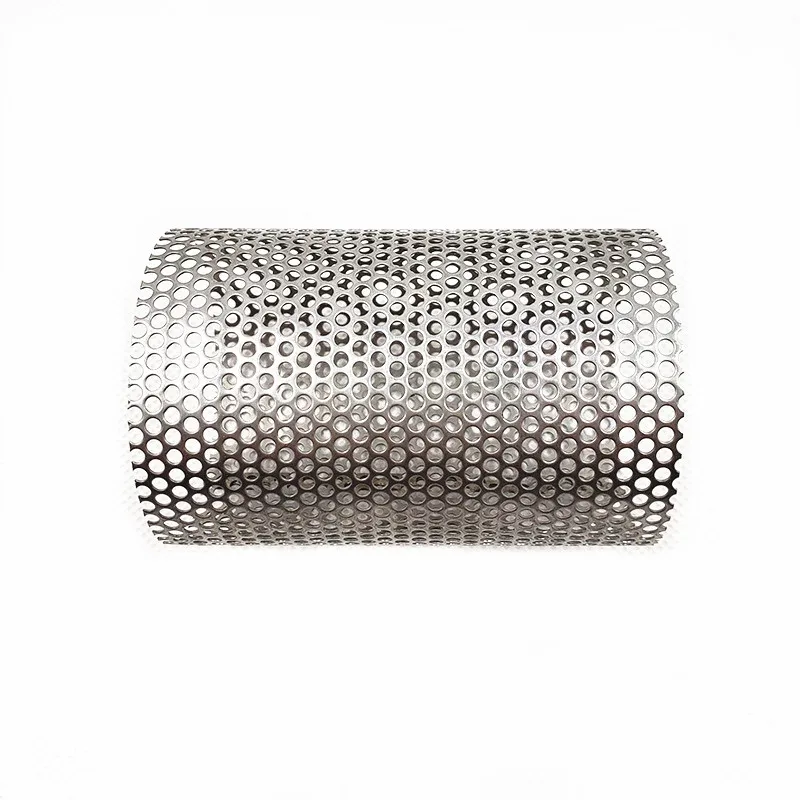 Wholesale  Metal Stainless Steel Perforated Wire Mesh Cylinder Filter tube