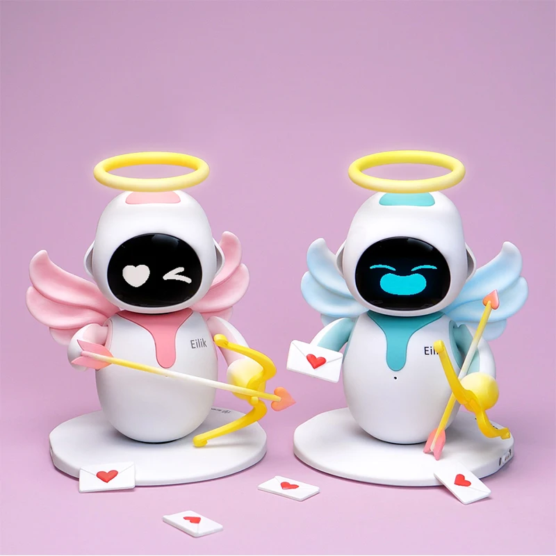 In stock immediate delivery for Pink Eilik Emo Robot Toy Cute Smart Companion Pet Robot Christmas Gifts