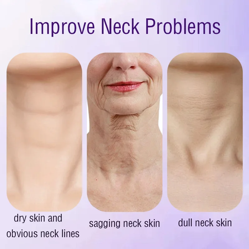 R Hot Selling Collagen Neck Cream With Roller Moisturizing Lifting And Firming Skin Improving Sagging Neck Skin And Fine Lines
