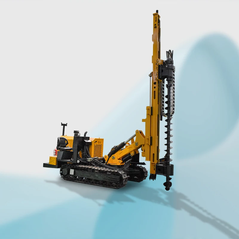 drop hammer screw pile drilling machines pneumatic mini bore solar panel pile drilling machine