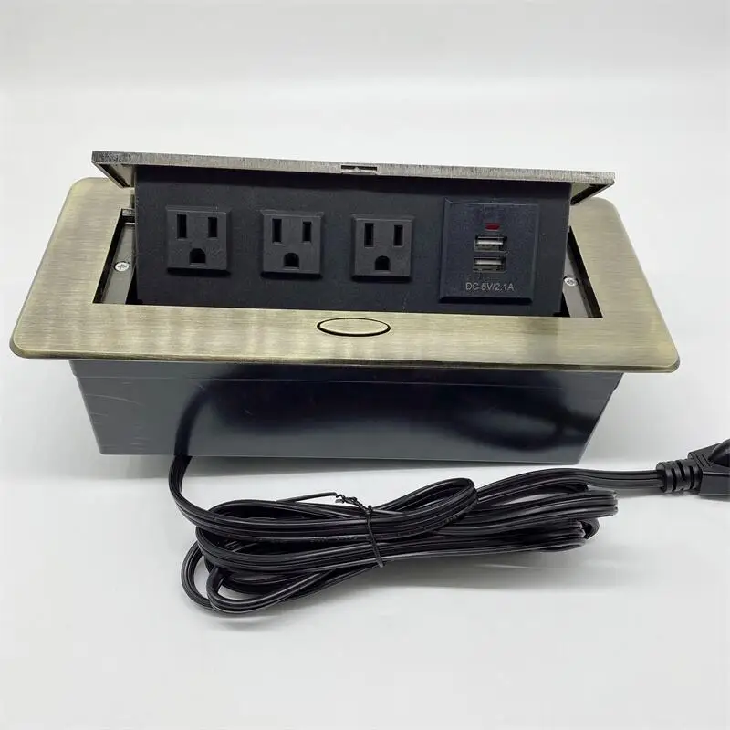 pop up  socket  mounted twin mains conference table us pop up floor receptacle Fancy desk