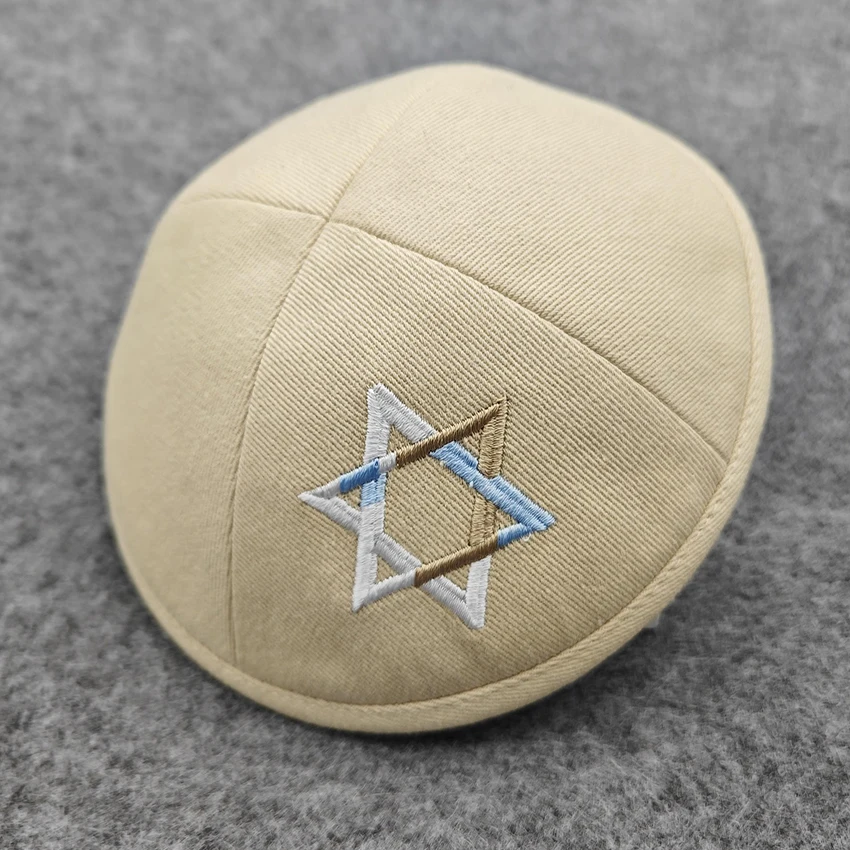 Wholesale Kippah Jewish Kippot Custom Logo High Quality Yarmulka Kippah For Jewish