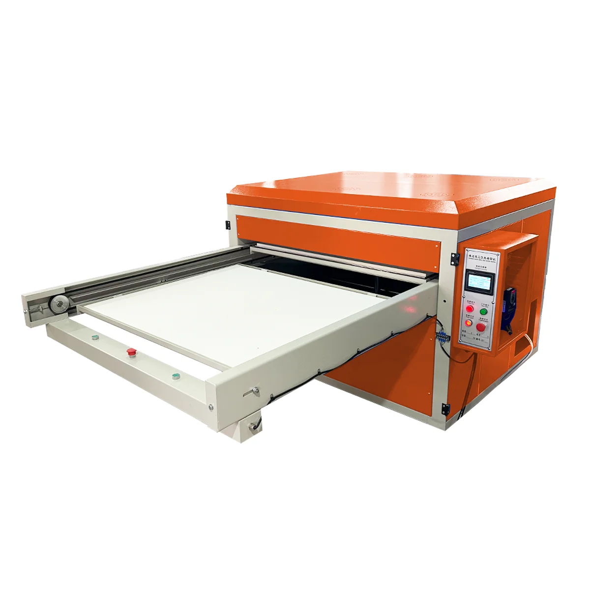 Big size automatic heat transfer machine with sponge hot stamping printing fabric bags design