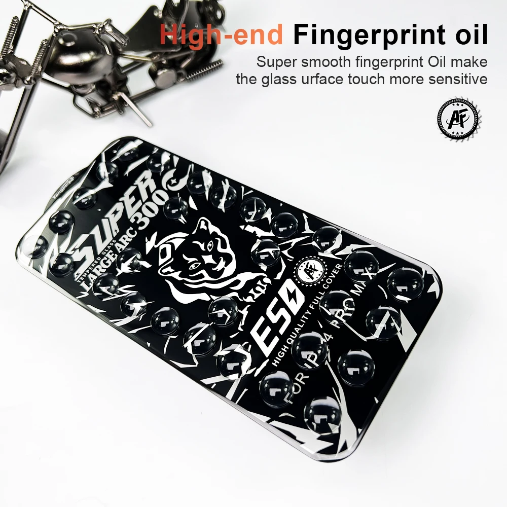 Anti-Scratch Glass 300C Super Curved Edge 4K HD Cell phone Tempered Glass Screen Protector film  for iPhone 16 15 14 13 12