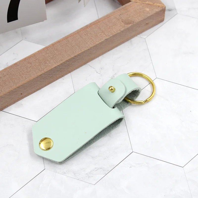 Personalized Photo Keyrings Fashion PU Leather Photo Keychain Anniversary Gift  Picture  Frame Keychain for Men Women