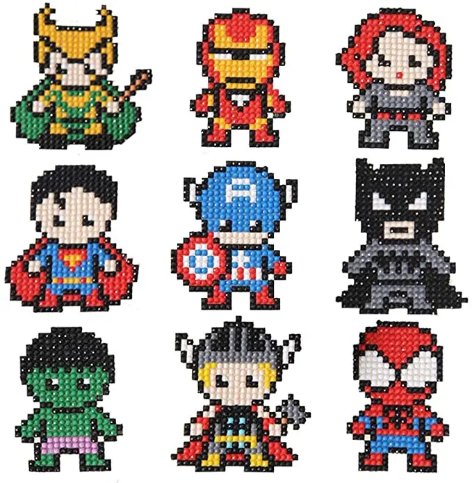 3d diy Детская алмазная живопись, полная картина, детский ручной рисунок, алмазная вышивка, наклейки