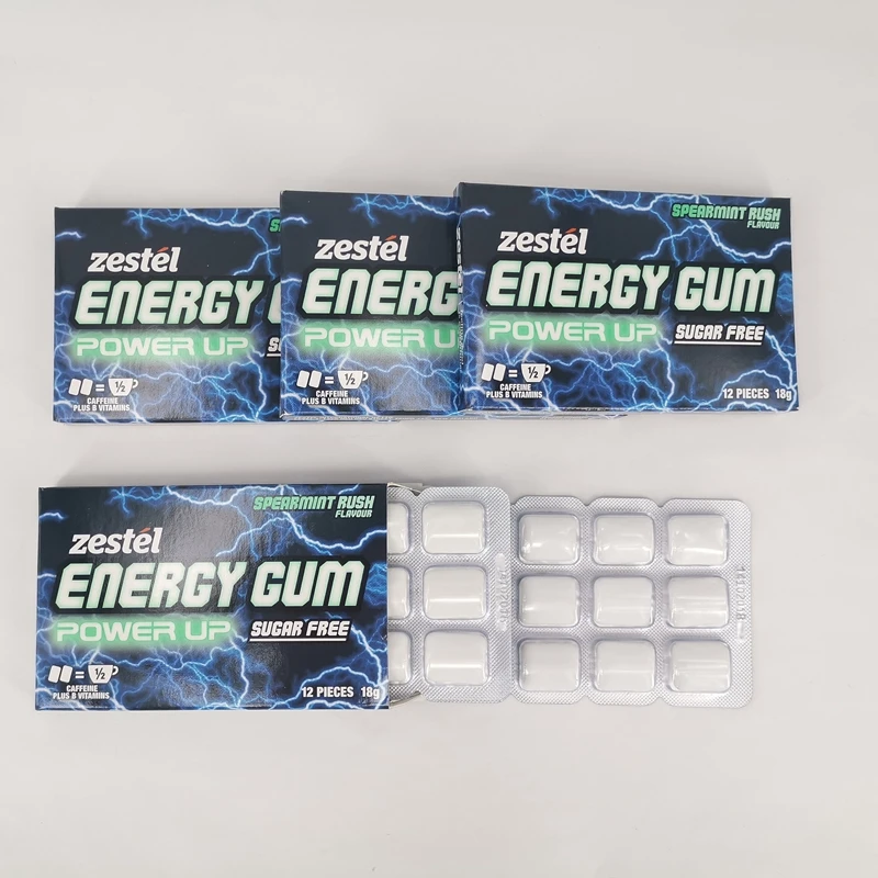 2023 Energy Chewing Gum Cafe Taurine VB Hot Sell Factory Supply Directly Chewing Gum