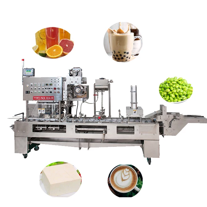 CONTNUOUS BOX MOTION PACK SEALING MACHINE industrial wrap food tray sealer sealing machine