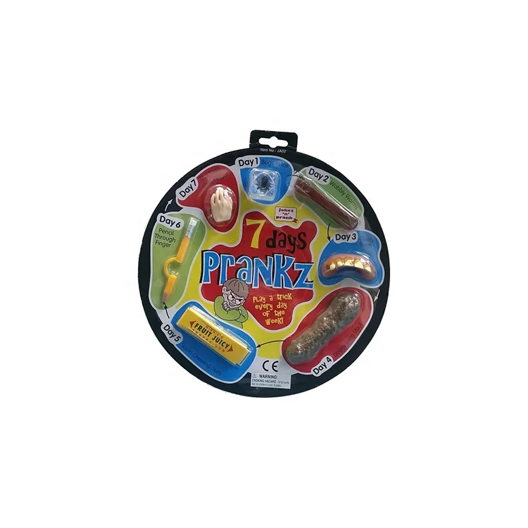 Factory Wholesale Novelty Gag Gift Tricks & Jokes Toys 7 Days Pranks Set