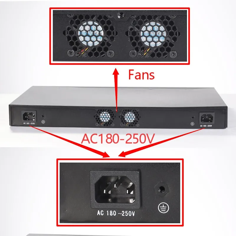 Ftth 8pon epon olt supply any brand ftth onu 8 ports epon olt WITHOUT PON SFP modules 1AC single power