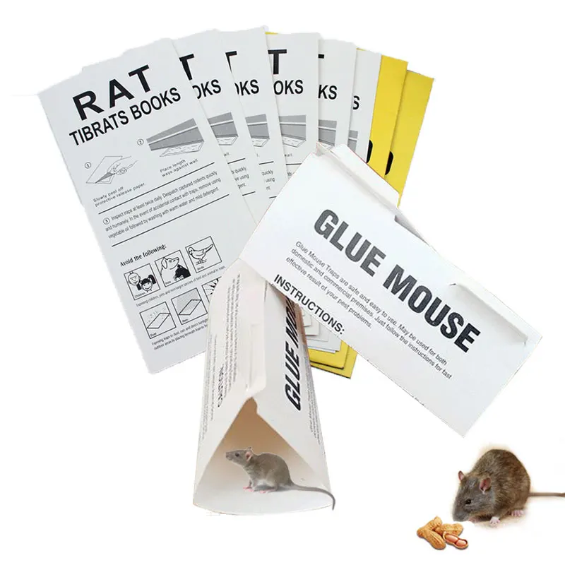 Pack Mouse Traps Indoor for Home Glue Traps for Mice and Rats, Sticky Board for House Indoor Outdoor Extra Glue