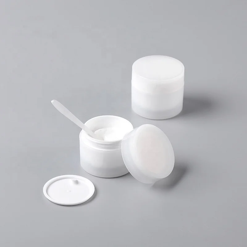 Elegant PP Cosmetic Jars 15g 30g 50g 100g Fancy Double Walled Jar Luxury Plastic Jars With Lids