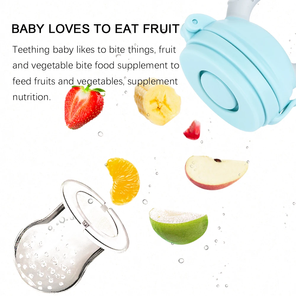Dustproof Bpa Free Baby Silicone Pacifier Baby Feeding New Born Kids Food Trainer Baby Pacifier Clip