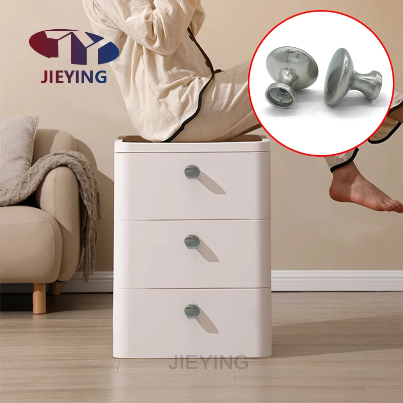 China Zinc Alloy Cabinet Handles Silver Color Drawer Knobs Kitchen Cupboard Door Metal Pulls Furniture Handle and Knob