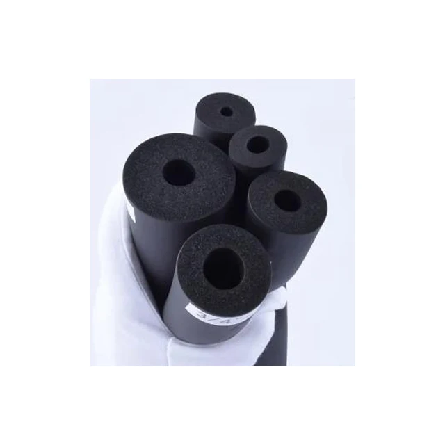 High Density Safe Elastomeric 3 Inchfoam Tube Insulation Black White NBR PVC Nitrile Rubber Foam Plastic Pipe for Hot Water Pipe