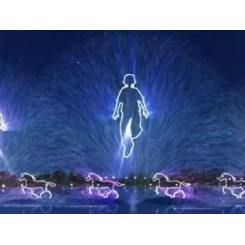 3D интерактивные большие танцевальные музыкальные фонтаны для занавесок на открытом воздухе современные декоративные водные экранные фильмы