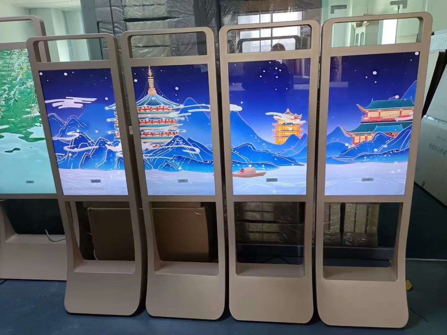 43 inch high light high definition LCD display multi-functional Android business super vertical intelligent advertising machine