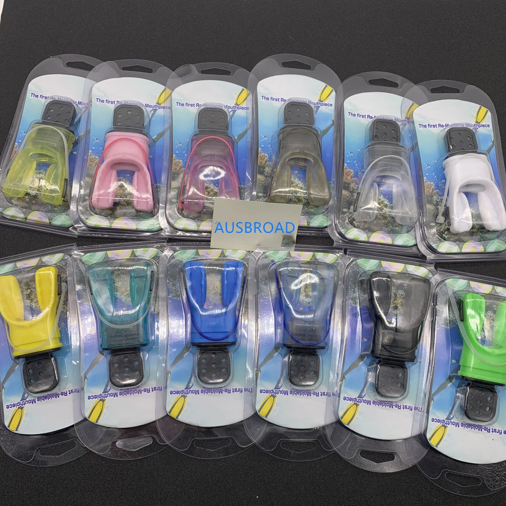 Eco-Friendly Moldable Silicone Snorkel Scuba Choice Scuba Diving Regulator Mouthpieces to Breathing Tube