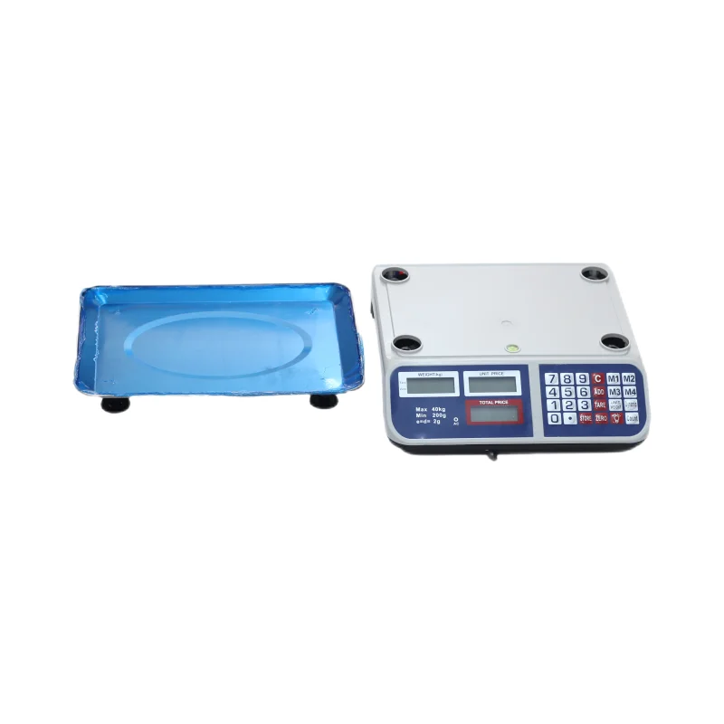 Wholesale 40kg Digital Price Computing Weighing Scale, 2g Accuracy, Rechargeable Tabletop Model