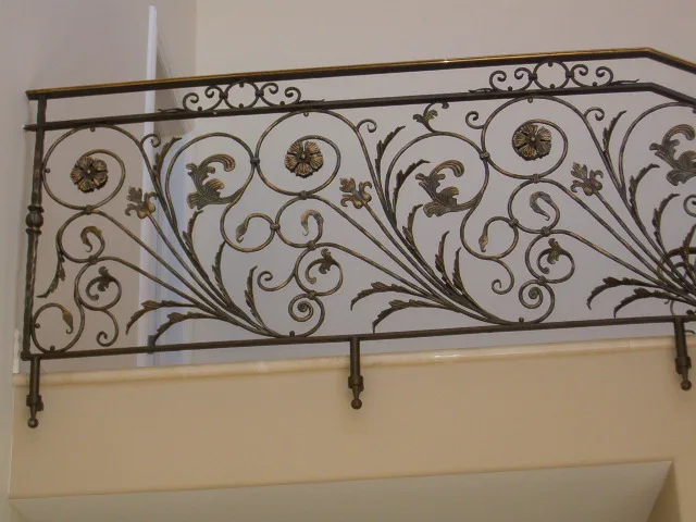 decorative wrought iron balcony railings